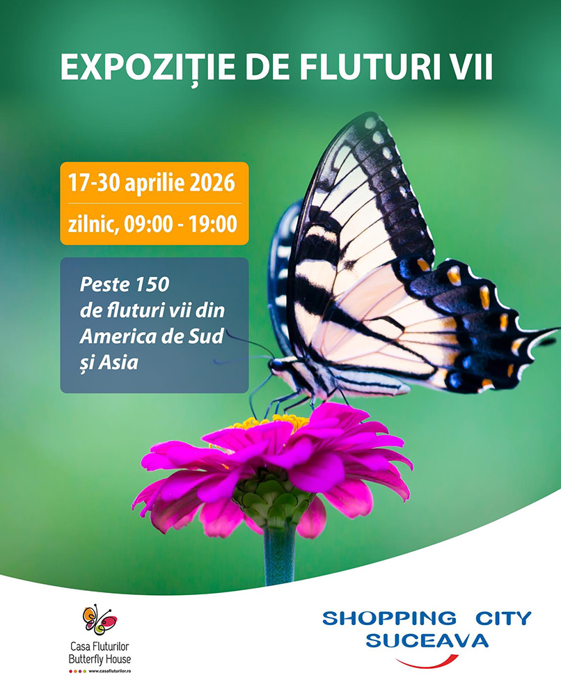 Expoziție de fluturi vii