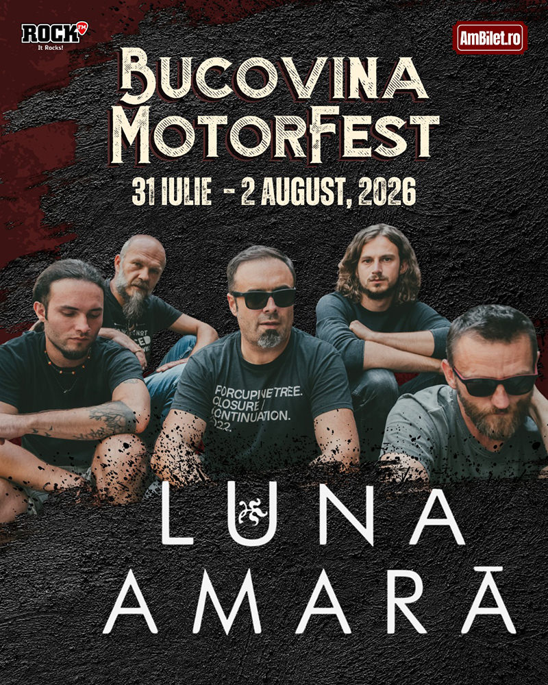 Trupa Luna Amară va concerta în premieră la festivalul Bucovina Motorfest de la Suceava