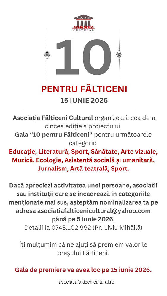 10 pentru Fălticeni