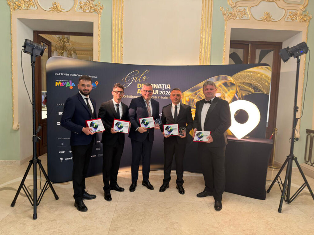 Cinci destinații sucevene au urcat pe podium la Gala Destinația Anului 2026, iar Vatra Dornei a câștigat categoria „Stațiuni turistice"