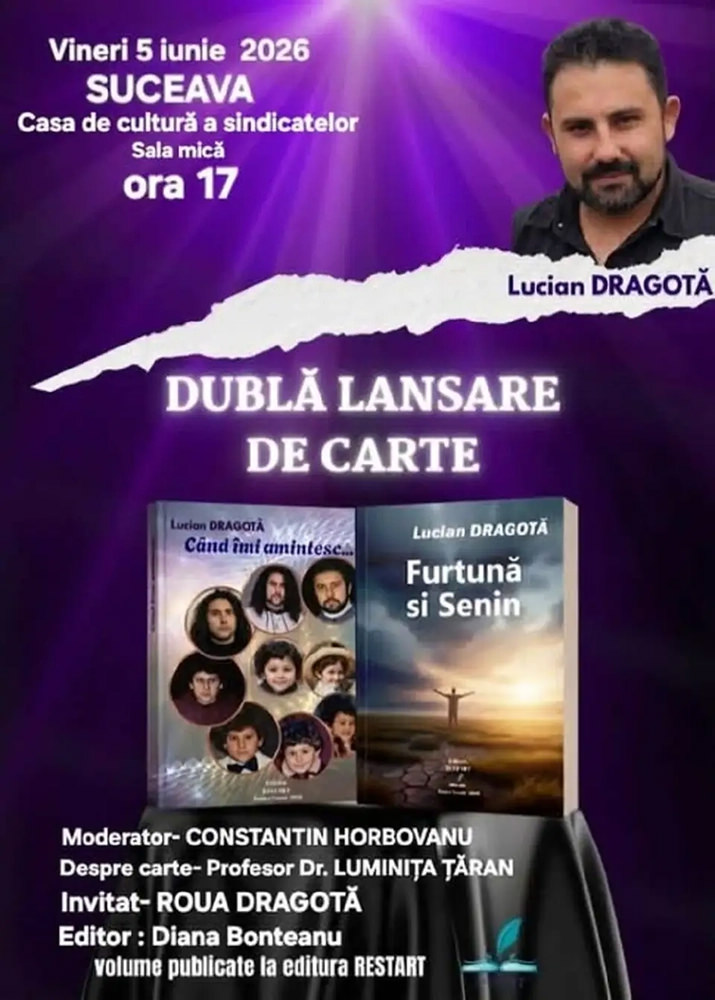 Lucian Dragotă - dublă lansare de carte