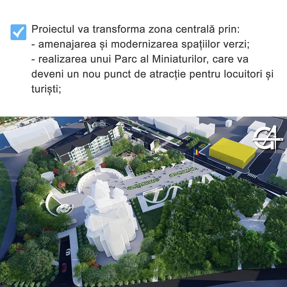 Gura Humorului obține peste 34,7 milioane de lei finanțare nerambursabilă pentru reamenajarea zonei centrale