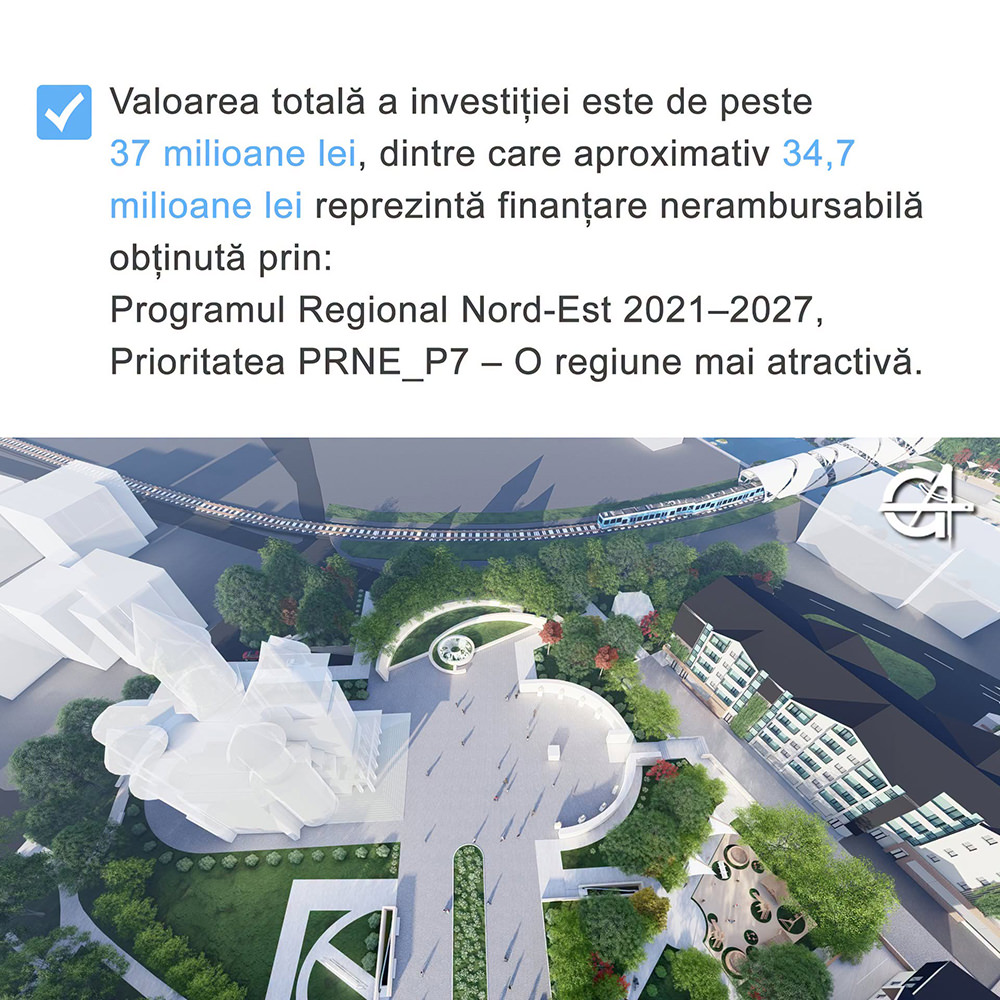 Gura Humorului obține peste 34,7 milioane de lei finanțare nerambursabilă pentru reamenajarea zonei centrale