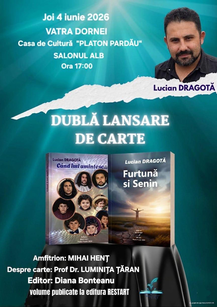 Lucian Dragotă - dublă lansare de carte
