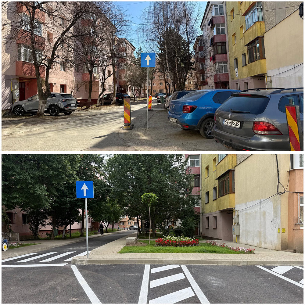 Primăria Municipiului Suceava anunță finalizarea lucrărilor de pe strada Prieteniei
