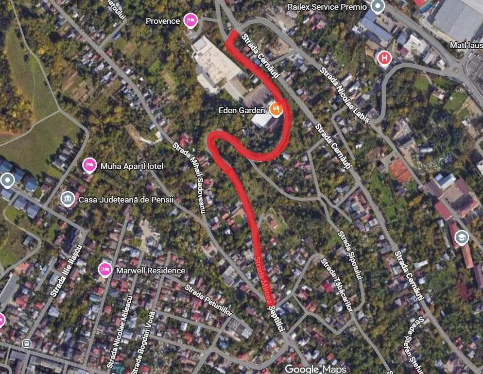 Primăria Municipiului Suceava anunță lucrări de asfaltare pe serpentinele de pe strada Șeptilici