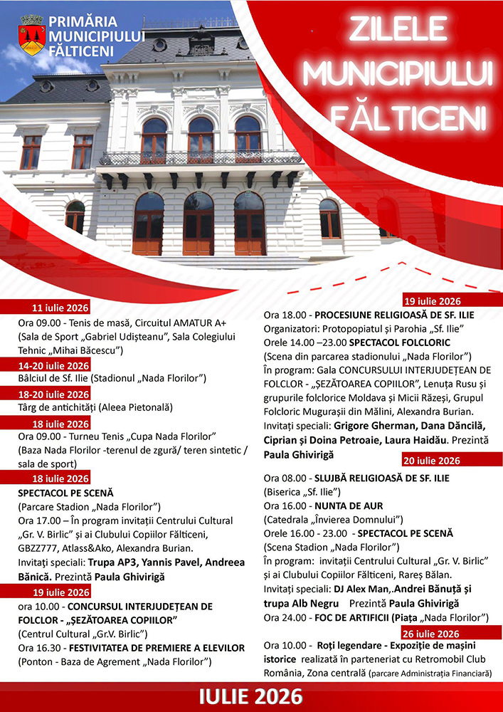 Zilele Municipiului Fălticeni (2026)