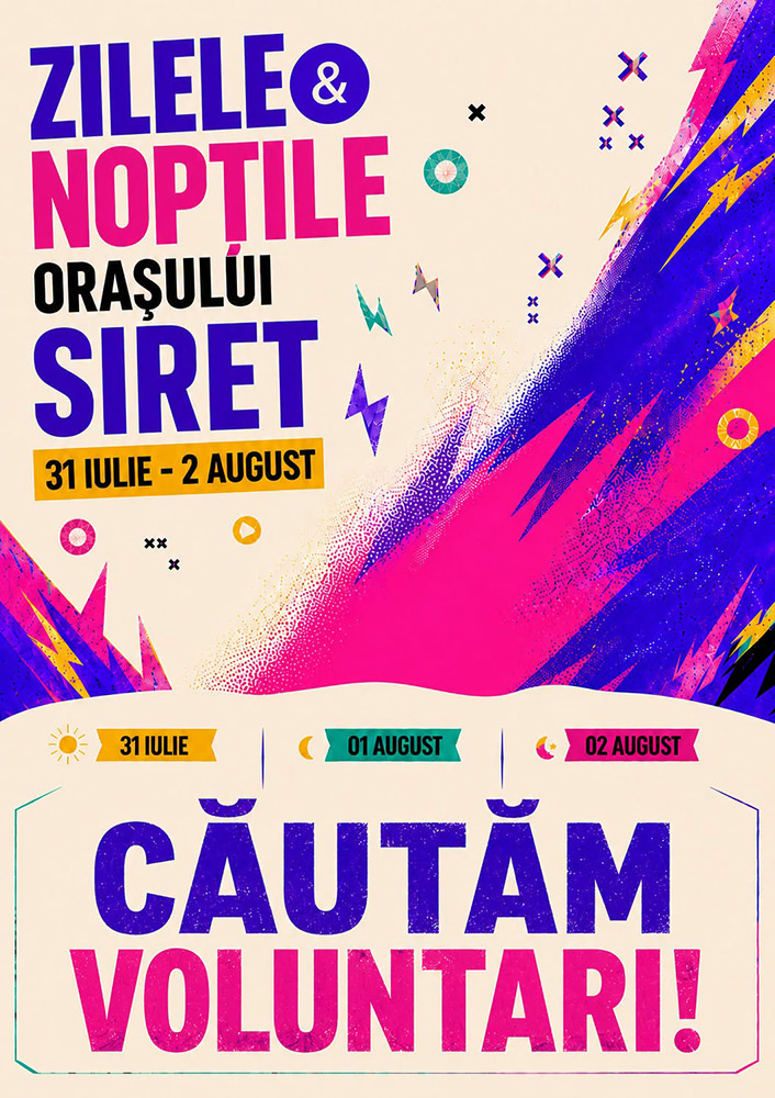 Organizatorii ZNOS caută voluntari pentru festivalul de la Siret.