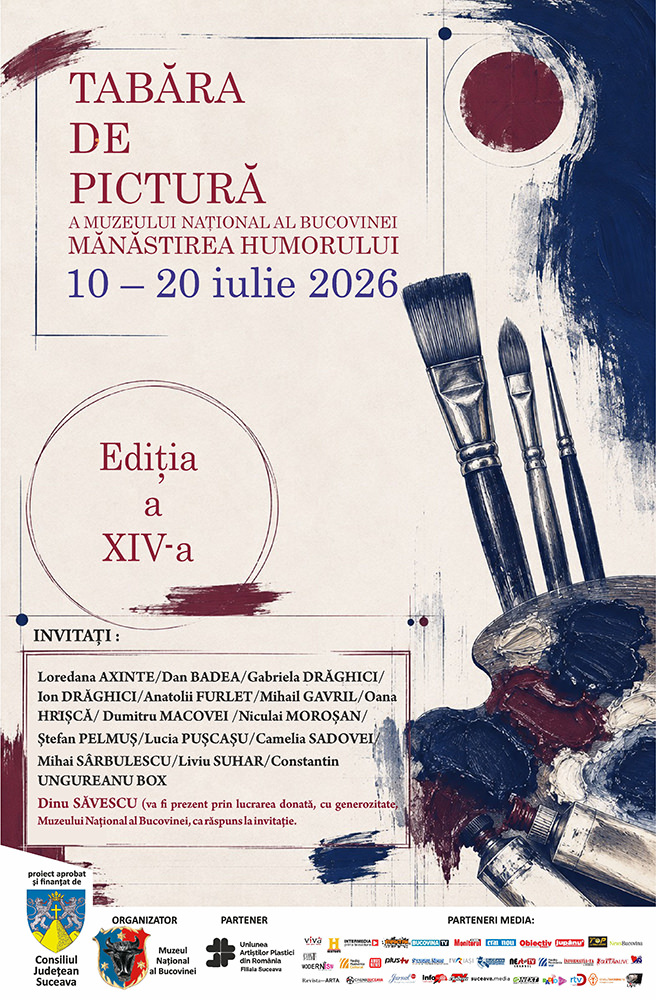 Tabăra de pictură a Muzeului Național al Bucovinei a început la Mănăstirea Humorului