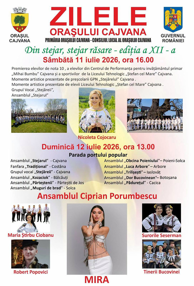 Zilele Orașului Cajvana (2026)