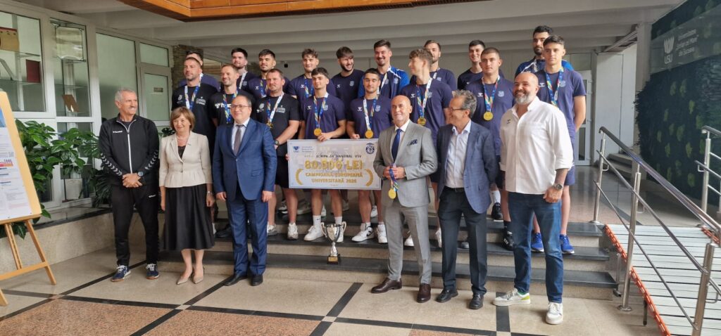 CSU Suceava, premiată după câștigarea celui de-al cincilea titlu de campioană europeană universitară