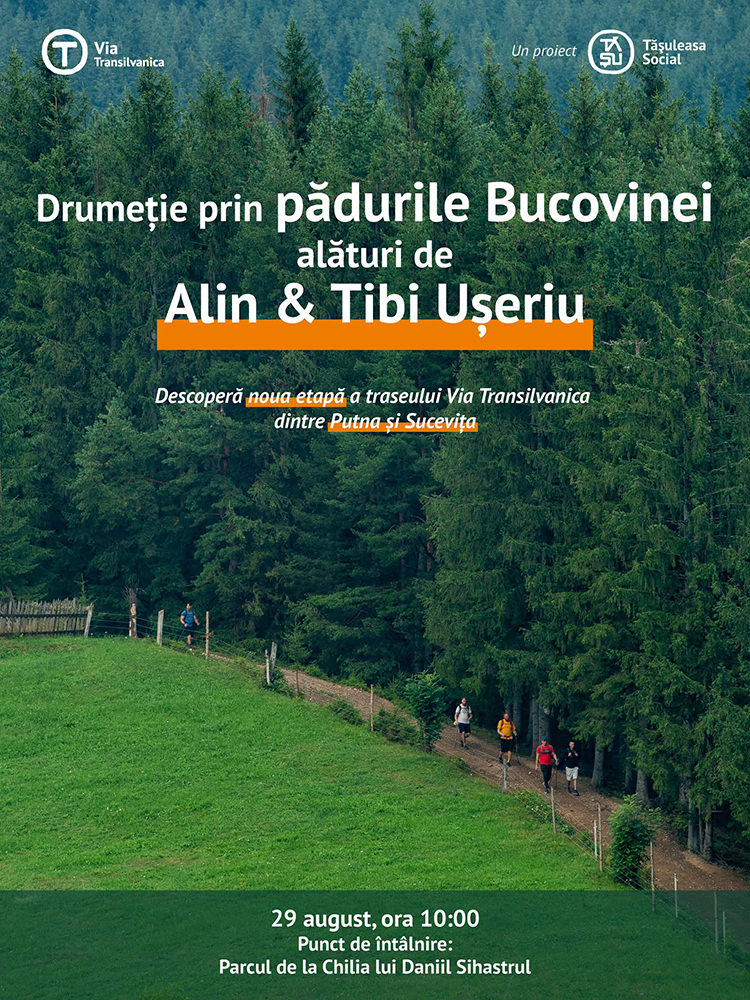 Via Transilvanica lansează o nouă variantă a rutei Putna - Sucevița