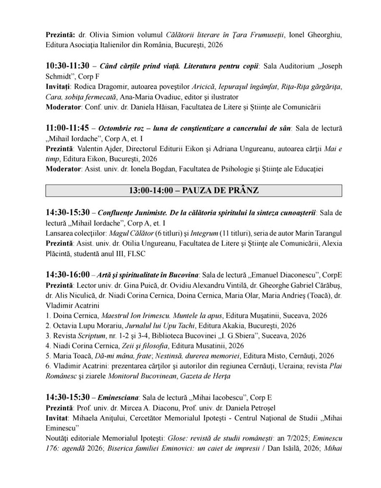 Alma Mater Librorum (2026) - program