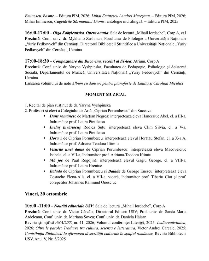 Alma Mater Librorum (2026) - program