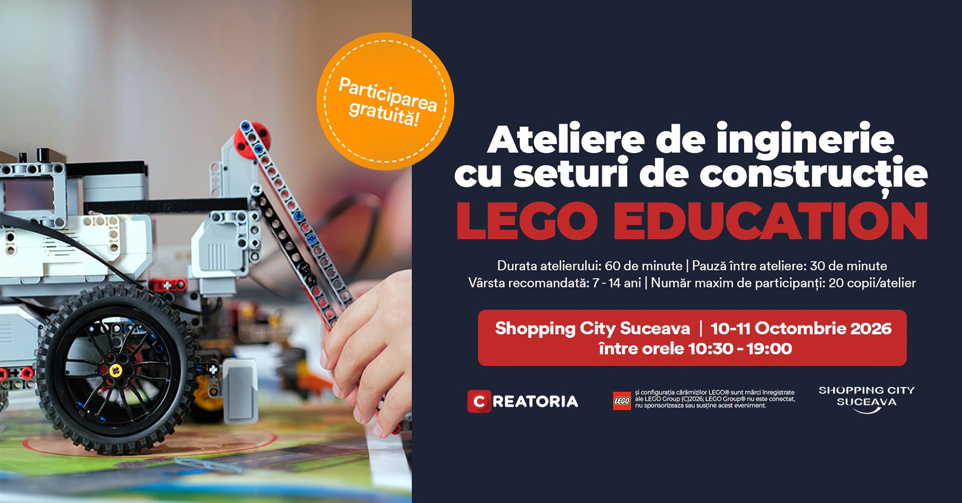 Ateliere de inginerie cu seturi de construcție LEGO Education