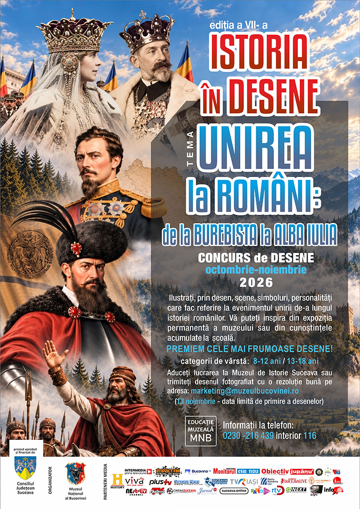 Concurs de desen pentru copii și tineri, organizat de Muzeul Național al Bucovinei
