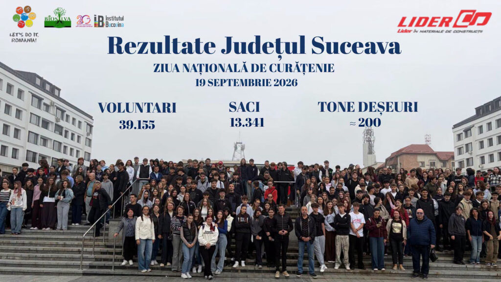 Peste 39.000 de voluntari au participat la campania „Let’s Do It, Romania!” în județul Suceava