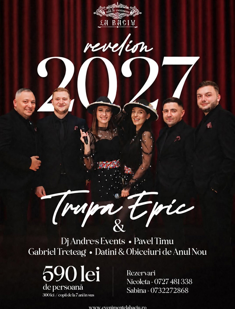 Revelion (2027) - (Sala de Evenimente La Baciu) (Fundu Moldovei)