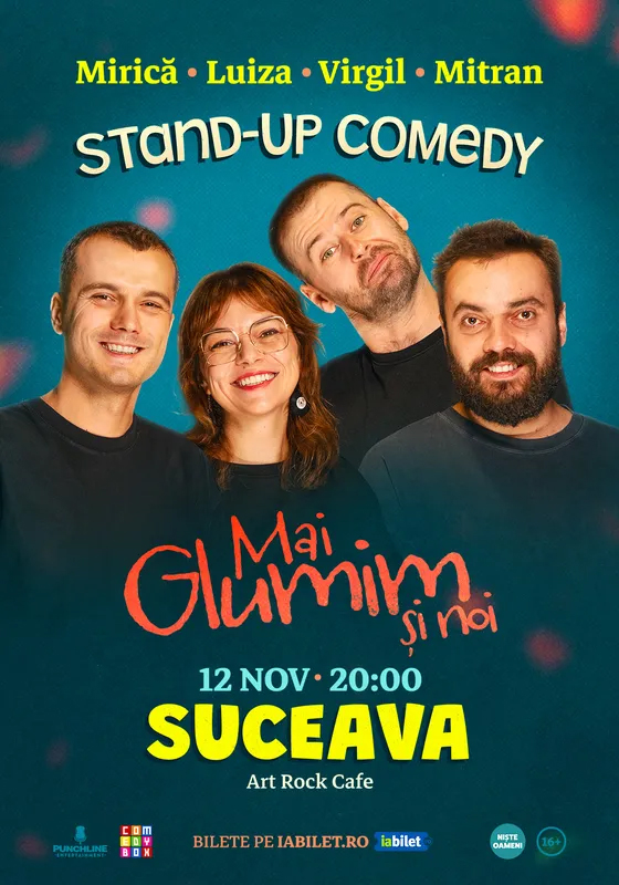 Stand-up comedy cu Sergiu Mirică, Ioana Luiza Virgil Ciulin și Dragoș Mitran